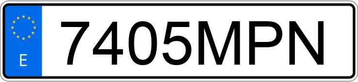 Numer rejestracyjny 7405MPN posiada VOLVO XC40