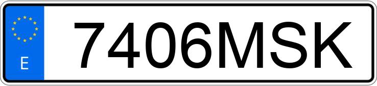Numer rejestracyjny 7406MSK posiada BMW X1