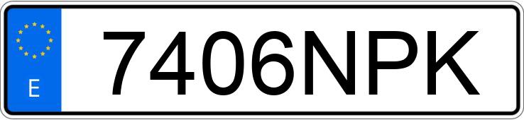 Numer rejestracyjny 7406NPK posiada BMW X1