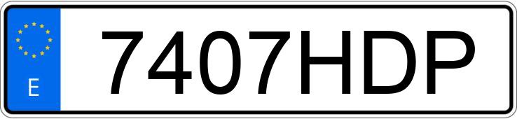 Numer rejestracyjny 7407HDP posiada AUDI A5