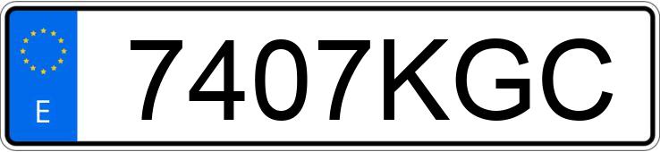 Numer rejestracyjny 7407KGC posiada AUDI A4