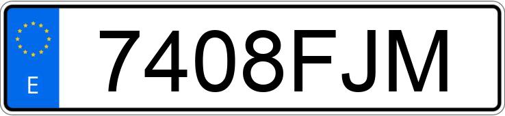Numer rejestracyjny 7408FJM posiada BMW SERIE 3
