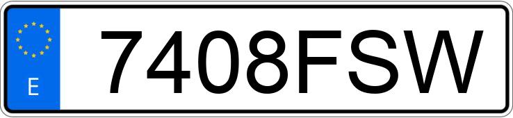 Numer rejestracyjny 7408FSW posiada TOYOTA AVENSIS Numer rejestracyjny 7408FSW posiada TOYOTA AVENSIS