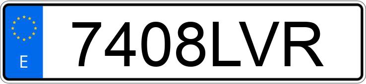 Numer rejestracyjny 7408LVR posiada AUDI A3 SPORTBACK