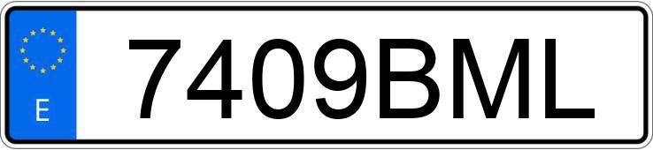 Numer rejestracyjny 7409BML posiada SEAT IBIZA