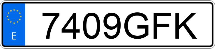 Numer rejestracyjny 7409GFK posiada VOLKSWAGEN POLO