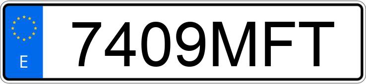 Numer rejestracyjny 7409MFT posiada VOLKSWAGEN CRAFTER