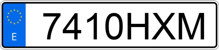 Numer rejestracyjny 7410HXM posiada FIAT 500 Numer rejestracyjny 7410HXM posiada FIAT 500