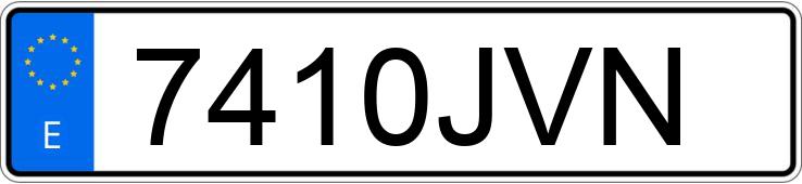 Numer rejestracyjny 7410JVN posiada FORD TOURNEO COURIER