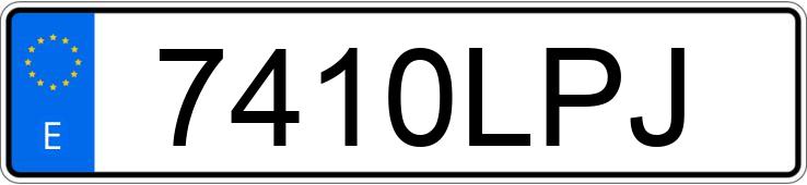 Die Registrierungsnummer 7410LPJ hat MERCEDES CLA (118)