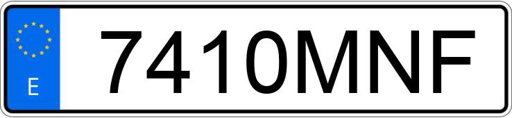 Numer rejestracyjny 7410MNF posiada AUDI RS4