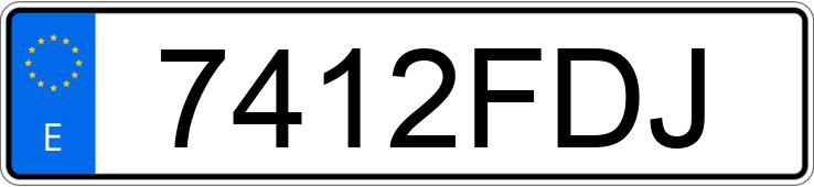 Numer rejestracyjny 7412FDJ posiada RENAULT CLIO