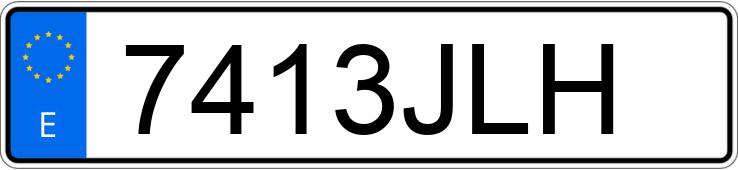 Numer rejestracyjny 7413JLH posiada VOLKSWAGEN CARAVELLE