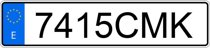 Numer rejestracyjny 7415CMK posiada RENAULT MEGANE