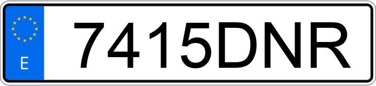 Numer rejestracyjny 7415DNR posiada BMW SERIE 1