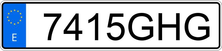 Numer rejestracyjny 7415GHG posiada FORD FIESTA