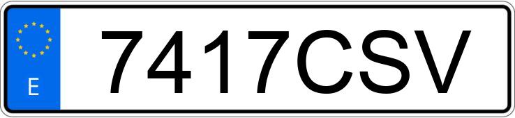 Numer rejestracyjny 7417CSV posiada RENAULT KERAX