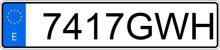 Numer rejestracyjny 7417GWH posiada RENAULT CLIO