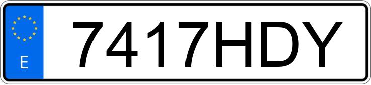 Numer rejestracyjny 7417HDY posiada TOYOTA YARIS Numer rejestracyjny 7417HDY posiada TOYOTA YARIS