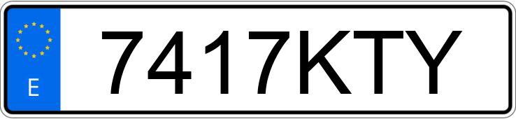 Numer rejestracyjny 7417KTY posiada AUDI Q5