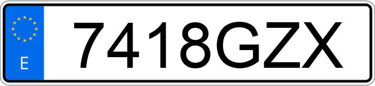 Numer rejestracyjny 7418GZX posiada PEUGEOT 308