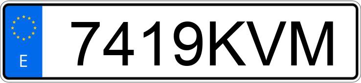 Numer rejestracyjny 7419KVM posiada PEUGEOT EXPERT Numer rejestracyjny 7419KVM posiada PEUGEOT EXPERT