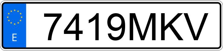 Numer rejestracyjny 7419MKV posiada HYUNDAI BAYON