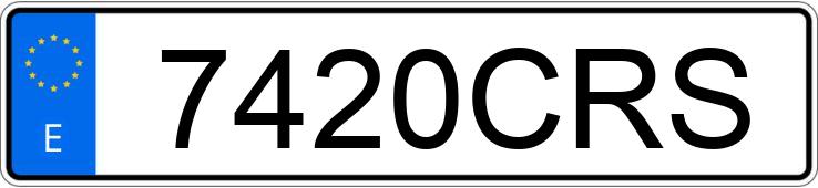 Numer rejestracyjny 7420CRS posiada PEUGEOT 206 Numer rejestracyjny 7420CRS posiada PEUGEOT 206