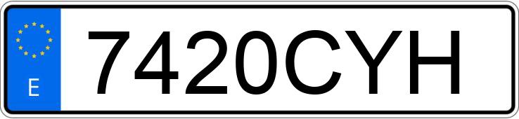 Numer rejestracyjny 7420CYH posiada FORD FUSION