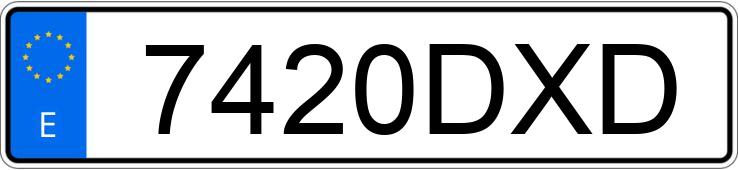 Numer rejestracyjny 7420DXD posiada BMW SERIE 3