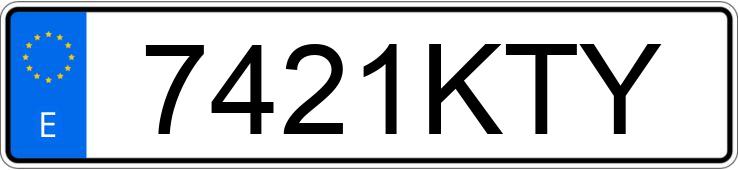 Numer rejestracyjny 7421KTY posiada RENAULT CAPTUR