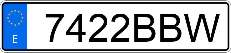 Numer rejestracyjny 7422BBW posiada GALLOPER EXCEED