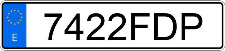 Numer rejestracyjny 7422FDP posiada PEUGEOT 307