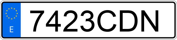 Numer rejestracyjny 7423CDN posiada RENAULT LAGUNA