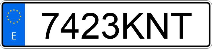 Numer rejestracyjny 7423KNT posiada BMW SERIE 5