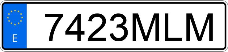 Numer rejestracyjny 7423MLM posiada KIA RIO