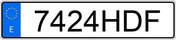Numer rejestracyjny 7424HDF posiada CITROEN C3