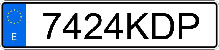 Numer rejestracyjny 7424KDP posiada MERCEDES C (205)