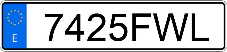 Numer rejestracyjny 7425FWL posiada BMW SERIE 5