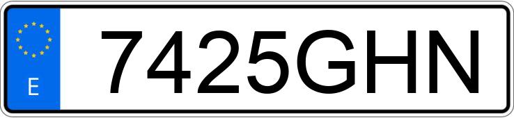 Numer rejestracyjny 7425GHN posiada BMW SERIE 3