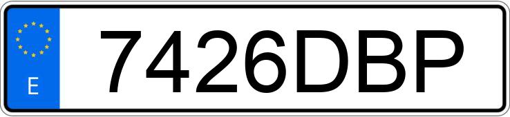 Numer rejestracyjny 7426DBP posiada SKODA OCTAVIA