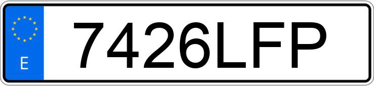 Registreringsnummeret 7426LFP har SEAT ATECA