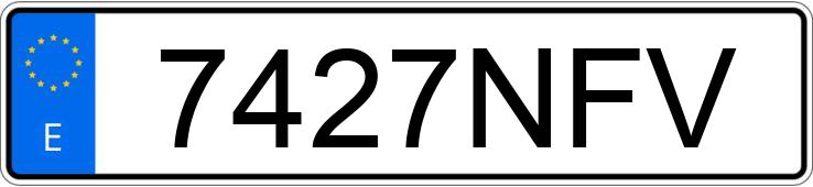 Numer rejestracyjny 7427NFV posiada TOYOTA C-HR