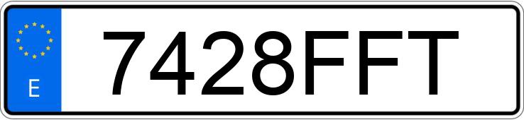 Numer rejestracyjny 7428FFT posiada SEAT IBIZA Numer rejestracyjny 7428FFT posiada SEAT IBIZA