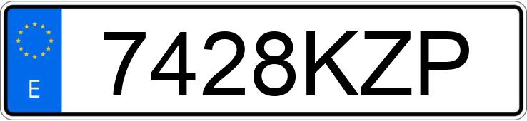 Il numero di registrazione 7428KZP ha BMW X6