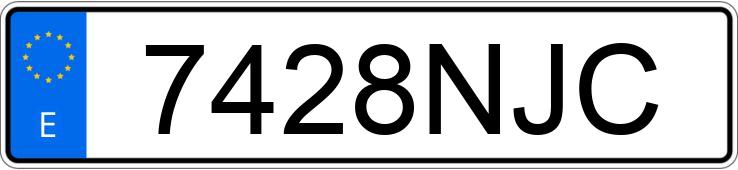 Numer rejestracyjny 7428NJC posiada TOYOTA COROLLA