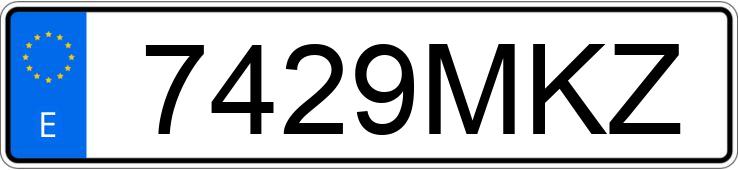 Numer rejestracyjny 7429MKZ posiada AUDI Q3