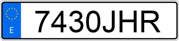 Numer rejestracyjny 7430JHR posiada RENAULT CLIO