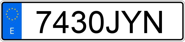 Numer rejestracyjny 7430JYN posiada FIAT TIPO