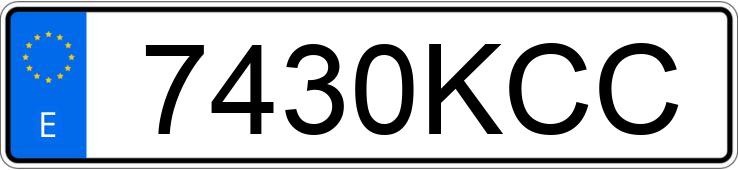 Numer rejestracyjny 7430KCC posiada HYUNDAI I30